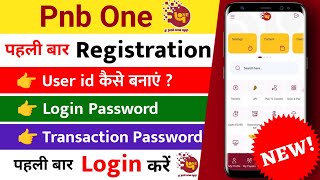 Pnb one app me user id kaise banaye  PNB one Registration  pnb one password kaise banaye [upl. by Wind686]