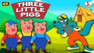 Three Little Pigs 4K  Hindi Story  Pappu Tv [upl. by Anel]