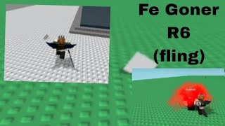 Roblox Fe Script Showcase  Fe Goner R6 fling  Fluxus and Hydrogen [upl. by Winikka]