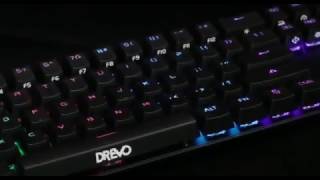 Drevo Calibur 71Key Mechanical Keyboard RGB LED Backlit Wireless Bluetooth Connection [upl. by Enelegna115]