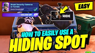 How to EASILY Use a HIDING SPOT in different matches  Fortnite Solid Snake Quest [upl. by Epuladaugairam]