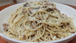 QUICK amp EASY SARDINES PASTA  SO YUMMY [upl. by Jillie]