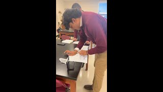 Fingerprinting in Forensics Class  Fordham Prep [upl. by Arracot]