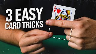 3 EASY Card Tricks YOU Can LEARN In 5 MINUTES [upl. by Belia]