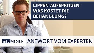 Lippen aufspritzen Wie hoch sind die Kosten  Expertenantwort von Dr Kiermeir [upl. by Accebar]