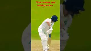 Chris woakes real bowling action combination slow motion😱 real vs game shorts [upl. by Rim603]