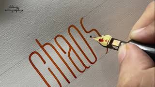 Best of Monoline Calligraphy Videos Part 1  Speedball B5 Nib  Abhay Calligraphy [upl. by Druci689]