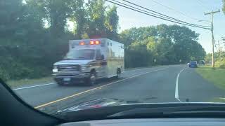 Simsbury Ambulance 1282 responding to Granby CT [upl. by Ecurb258]