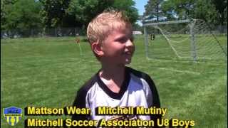 Mattson Wear of Mitchell Soccer Association Mutiny U8 Boys [upl. by Trammel]