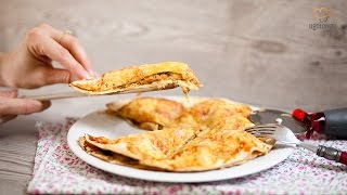 Quesadilla  Zapiekana tortilla z kurczakiem z pieczarkami i z bekonem Ugotowanitv HD [upl. by Herbert]