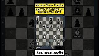 ANATOLY KARPOV vs MIKHAIL TAL 1987Miracle Chess Tactics [upl. by Isaacson]