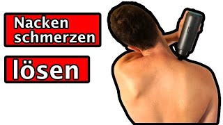 Massagepistole Anwendung Nackenschmerzen lösen [upl. by Hiamerej405]