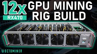 12 GPU Ravencoin Mining Rig Build in an OctoMiner Server Case [upl. by Ligriv]