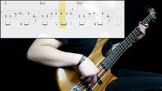 Chromeo  Over Your Shoulder Bass Cover Play Along Tabs In Video [upl. by Eugeniusz]