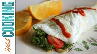 How to Make an Egg White Omelet with YogaWithAdriene Hilah Cooking [upl. by Hooker]