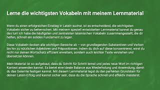 Effizient Latein lernen Mit meinem maßgeschneiderten Lernmaterial [upl. by Arst]