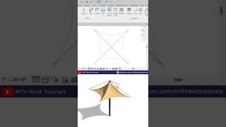 Modeling Tensile Structure in Revit Tutorial revittutorials bim revit [upl. by Nagam]