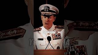 Most Inspiring Speech to NEVER BACK DOWN  Admiral McRavens mindset shorts [upl. by Afesoj]