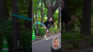 LOMBA LARI‼️ gigachadtheme funny reaction shorts [upl. by Angelia]