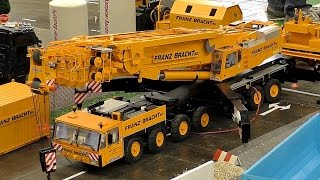 HUGE RC SCALE MODEL CRANE TRUCK FRANZ BRACHT KG DEMAG AC1200 AT WORK AMAZING MODEL MACHINE [upl. by Caril]