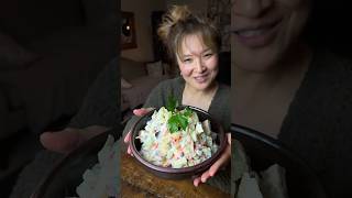 Korean Potato Salad Its VEGAN [upl. by Iew]