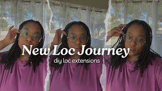 New Loc Journey  DIY Loc Extensions [upl. by Aronoel]