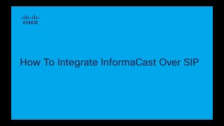 How To Integrate InformaCast Over SIP [upl. by Arin]