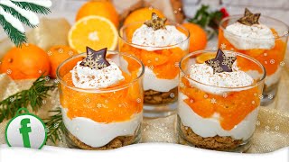 Schnelles Weihnachtsdessert mit Spekulatius Mandarinen und Sahnecreme [upl. by Pembrook531]