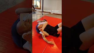 Brutal Crucifix Triangle Choke Scissor and Crank bjj jiujitsu grappling [upl. by Anoynek22]