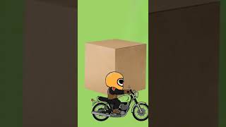 Motorcycle run with a box [upl. by Coombs]