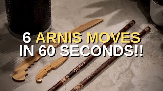 6 ARNIS MOVES in 60 seconds [upl. by Cheyney860]