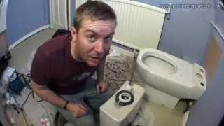 HOW TO REMOVE AND INSTALL A TOILET  PLUMBING TIPS [upl. by Aihsenal]