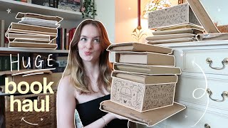 my BIGGEST book unboxing haul 📖📦 waterstones fairyloot  book mail [upl. by Fini682]