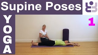 Supta Tadasana  Iyengar Yoga Tutorial  Supine Poses [upl. by Ettenawtna]