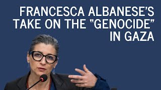 Francesca Albaneses take on the “genocide” in Gaza israel gaza politics podcast foreignpolicy [upl. by Qulllon]