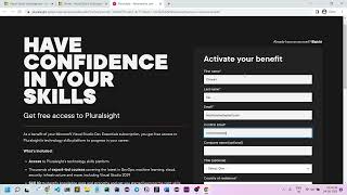 How to get free Pluralsight Account for 1 month  Visual Studio Subscription [upl. by Solracesoj]