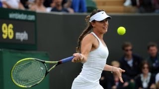 Michelle Larcher De Brito on second round victory at Wimbledon 2013 [upl. by Dahlstrom610]