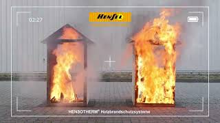 Funktionsweise HENSOTHERM® HolzBrandschutzsysteme [upl. by Alathia]