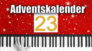 We Wish you a Merry Christmas  Klavier lernen  Adventskalender [upl. by Semmes433]