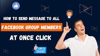 How To Send Message To All Facebook Group Members At One Click  MKT Software [upl. by Leamiba432]