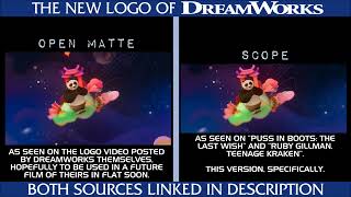 Aspect Ratio Comparison  The New DreamWorks Logo [upl. by Odie175]