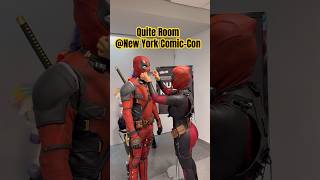 Deadpool Quite at New York ComicCon [upl. by Renick]