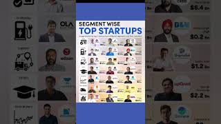 Segment Wise Top Startups  startup stocks shorts yt company startups jrkinvestmentassets [upl. by Greenwald225]