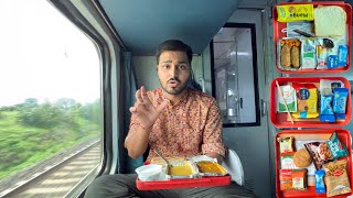 Trivandrum Rajdhani Express train journey in 3rd AC Premium Food review 😋 [upl. by Jeane680]