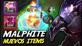 ¡¡MALPHITE MID DESTROZA con los NUEVOS ITEMS en WILD RIFT [upl. by Drwde406]