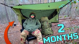 Haven Hammock Tent After 2 Months In The Mountains  Winter Camping In A Layflat Hammock Review [upl. by Ennazor]