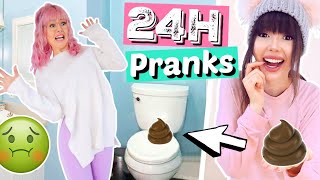 24 Stunden fiese PRANKS an meine BFF 😜 ViktoriaSarina [upl. by Glover310]