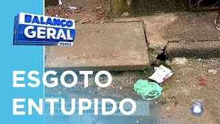 Moradores do Coqueiral reclamam de vazamento causado por esgoto entupido  BGM [upl. by Tansey]