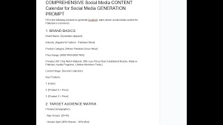 Day 3 Social Media Calendars In Depth 1 Brand Managment and Promotion of Ecomerece Business [upl. by Alban876]