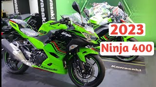 Kawasaki Ninja 400 New 2023 Model 🔥  Review amp Ride Features Mileage Top Speed [upl. by Esoranna]